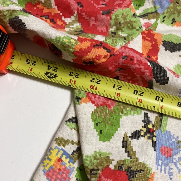 Blair floral cross stitch print colorful blazer Size L - Picture 5 of 6